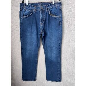 Tecovas Jeans Mens 36x32 Blue Medium Wash Premium Relaxed Fit Ranchwear Western‎